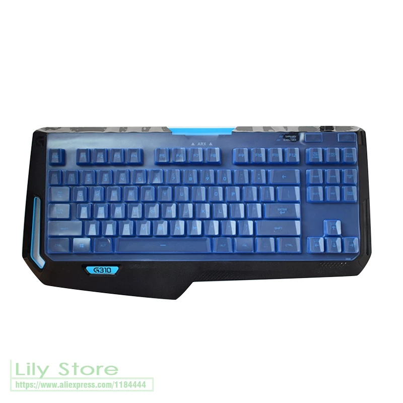 For Logitech G310 mechanical keyboard protector film 87 key game office desktop keyboard anti dust cover