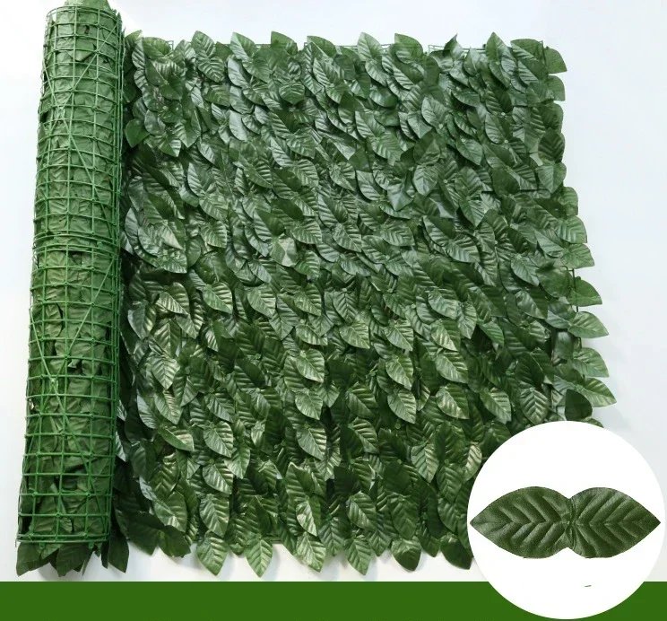100X300cm Kunstmatige Klimop Hek Plant Gras Wandpaneel Faux Groen Blad Hedge Privacy Scherm Outdoor Huis Tuin balkon Decor