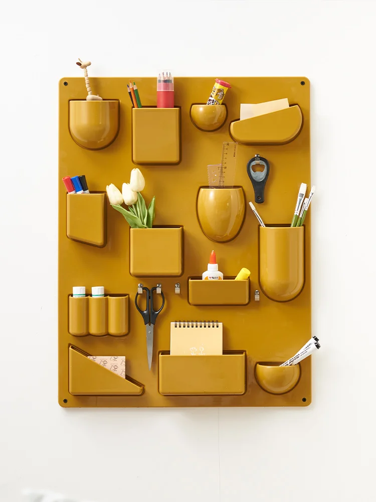 

Настенная перфорированная доска-органайзер, настольная подставка для ручек, декоративный элемент для входной двери в скандинавском стиле, креативный настенный декор.