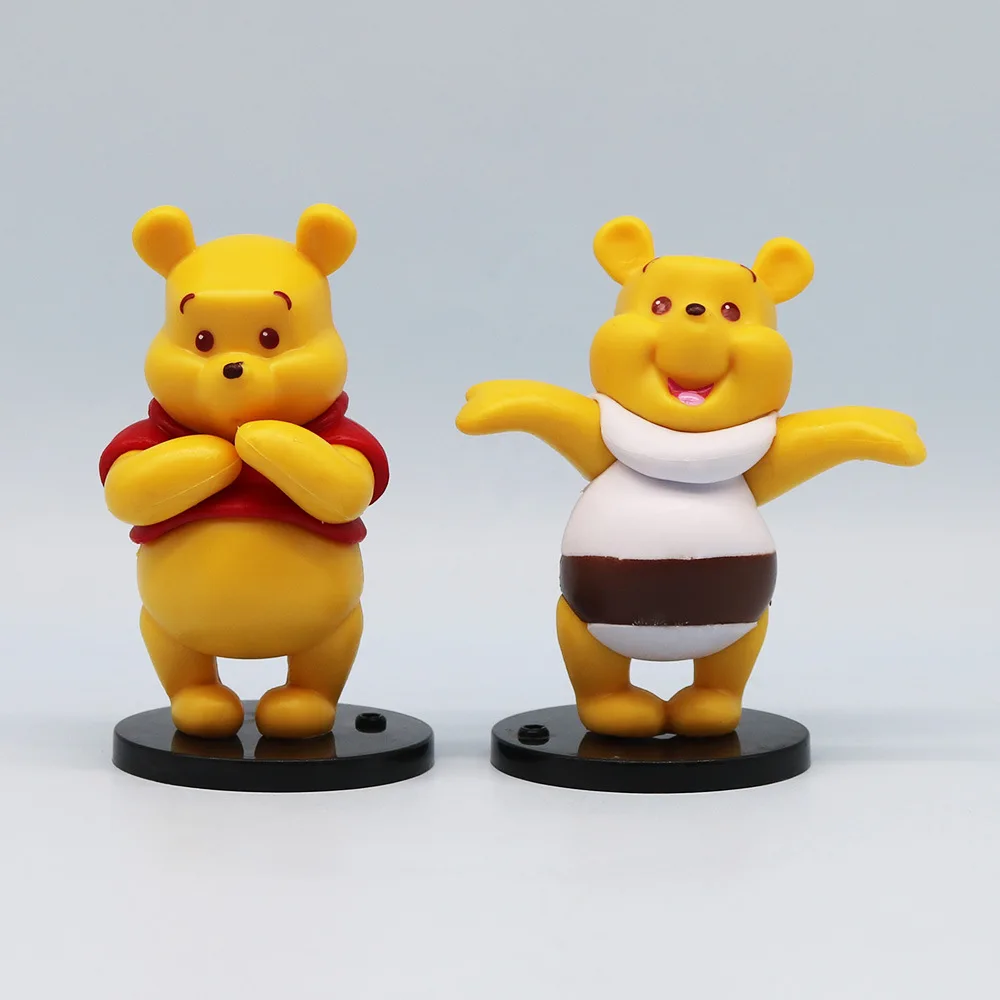 6Pcs/Set Winnie The Pooh Best Friends Party Series Figures Bear Piglet Eeyore Action Figurines Model Collection Dolls Toy Gifts