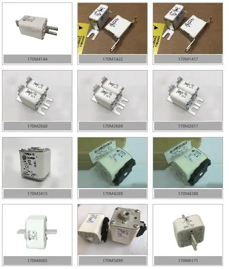 

FUSES 170M5395 170M5396 170M5397 170M5398 170M5445 170M5446 170M5447 170M5448 Square Body Flush End Contact New Original