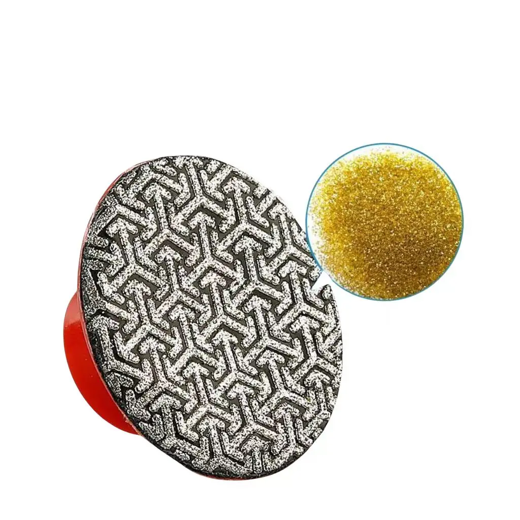 

4PCS galvanized diamond polishing and grinding pad, small sand tray, quick removal, marble, jade, ceramic, metal, M14, 2 inches,