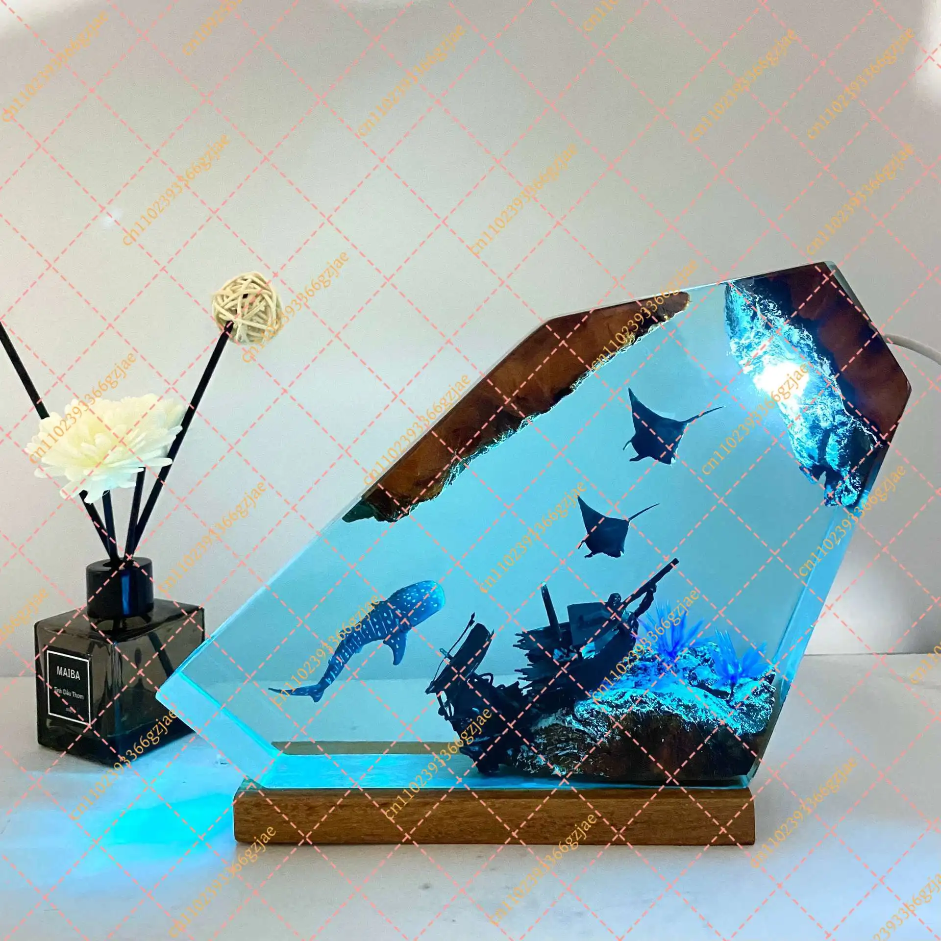 Epoxy resin three-dimensional bright three-dimensional ornament unique gift Halloween gift Father's Day gift