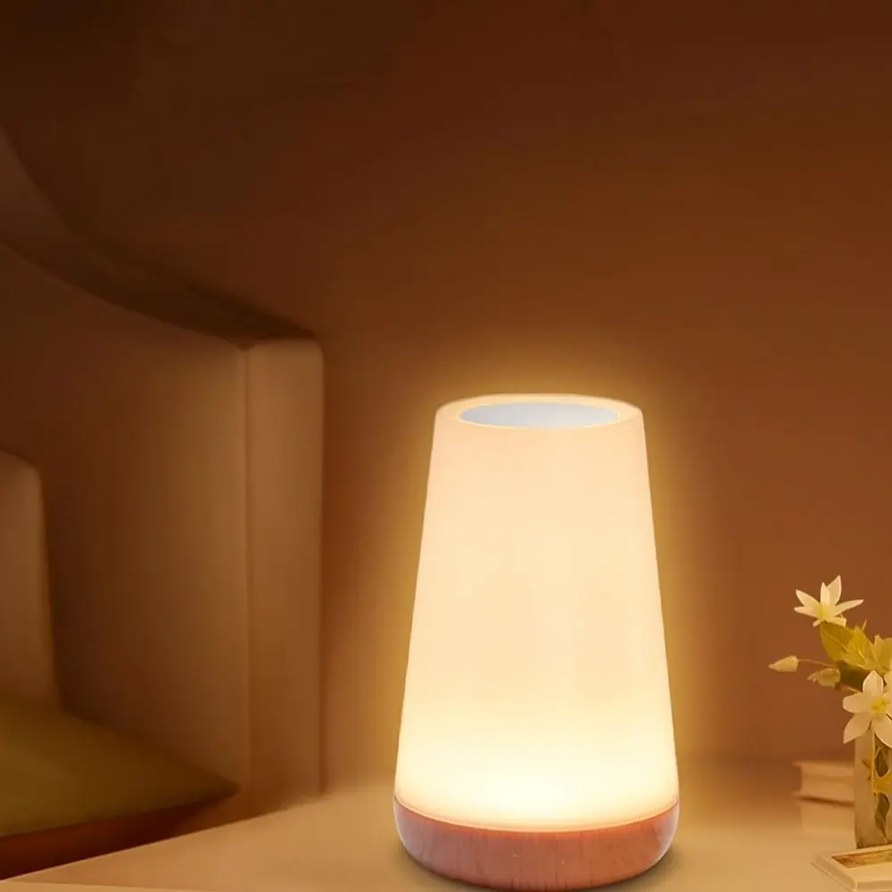 لون جو التحكم عن بعد ضوء الليل USB قابلة للشحن الزخرفية اللمس مصباح عكس الضوء الحمام أباجورة الجدول استخدام