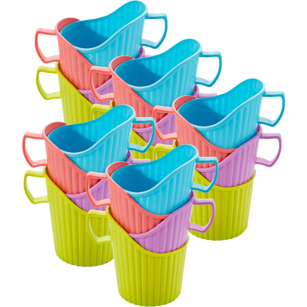 20 Pcs Disposable Paper Cup Holder Coffee Mug Anti-scald Sleeve Pp Multifunctional Office Decorative Insulated