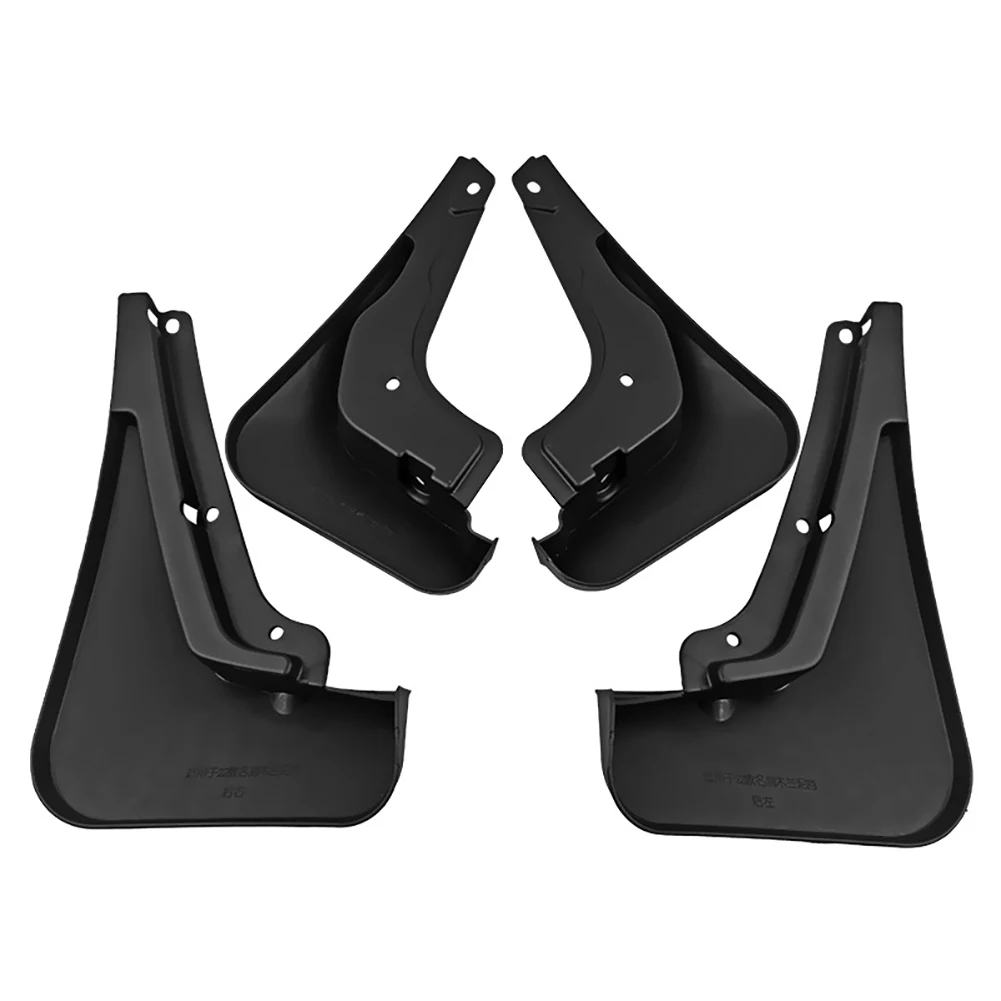 

4Pcs Mud Flaps Splash Guards Fender Flares With Fastener Screws Kit No Drilling Mudguards Mudflaps Front And Rear Side