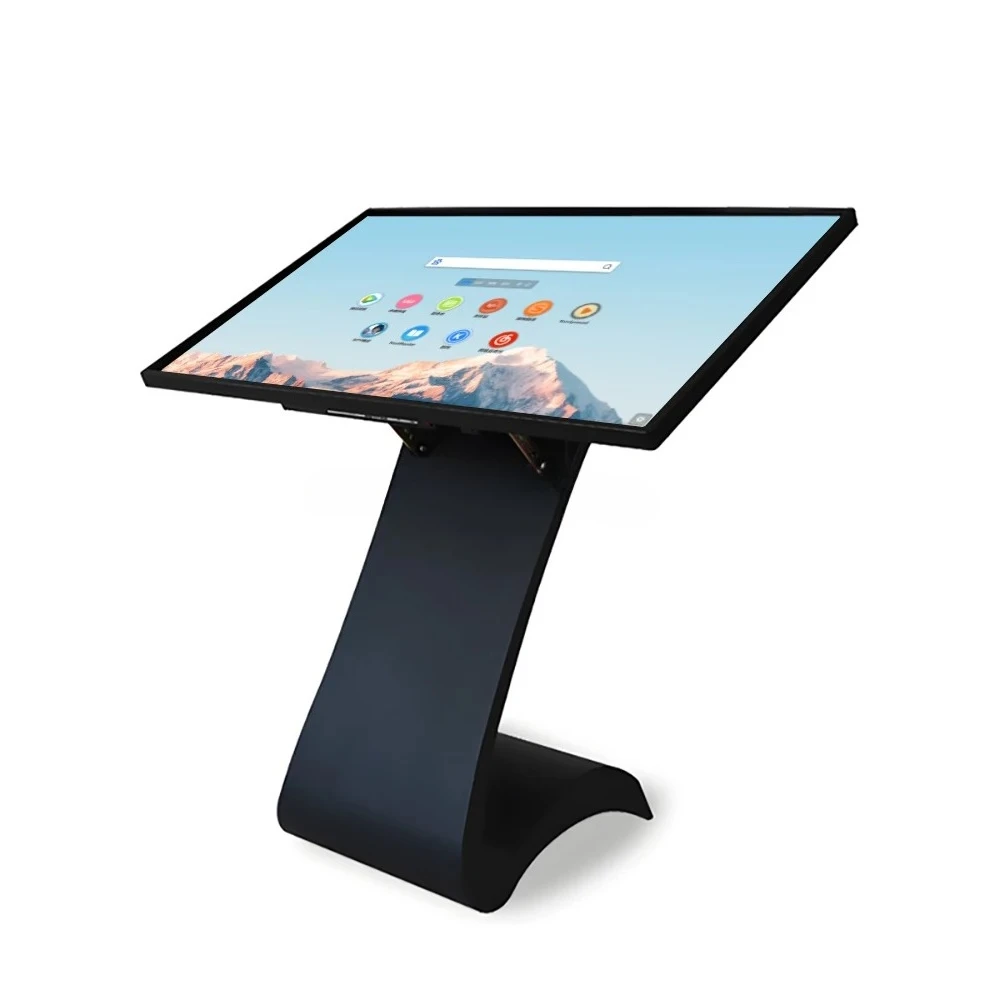 Windows System Touch Screen Information Kiosk: Small Portable Airport Display for Wayfinding & Digital Signage