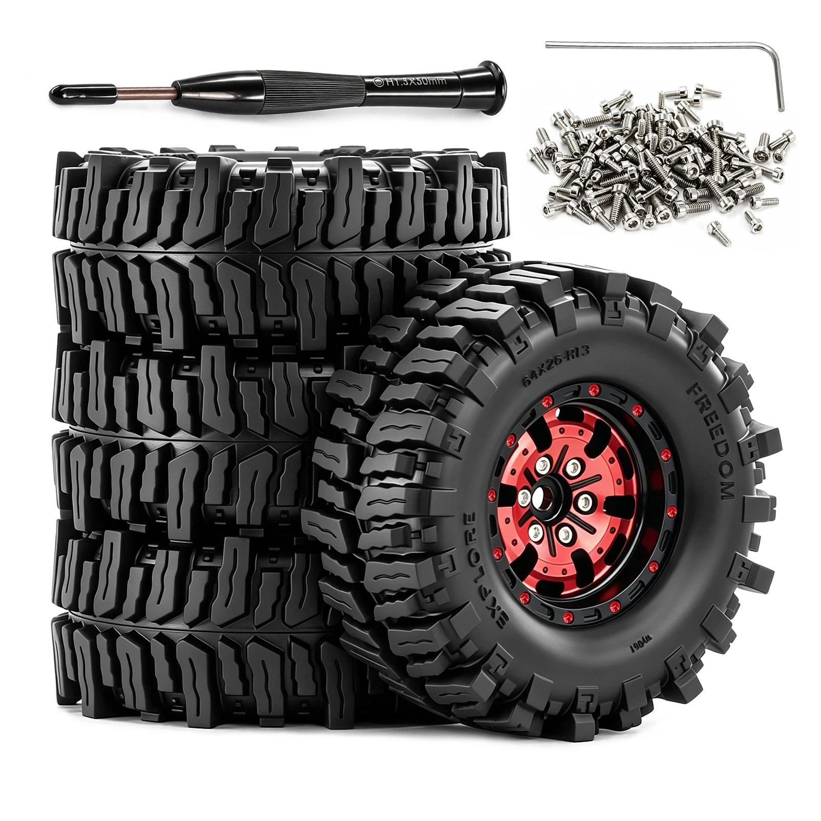 RCMMTING 4 szt. 1.3'' Aluminio – Rc Hobby Crawler recenzja i cena