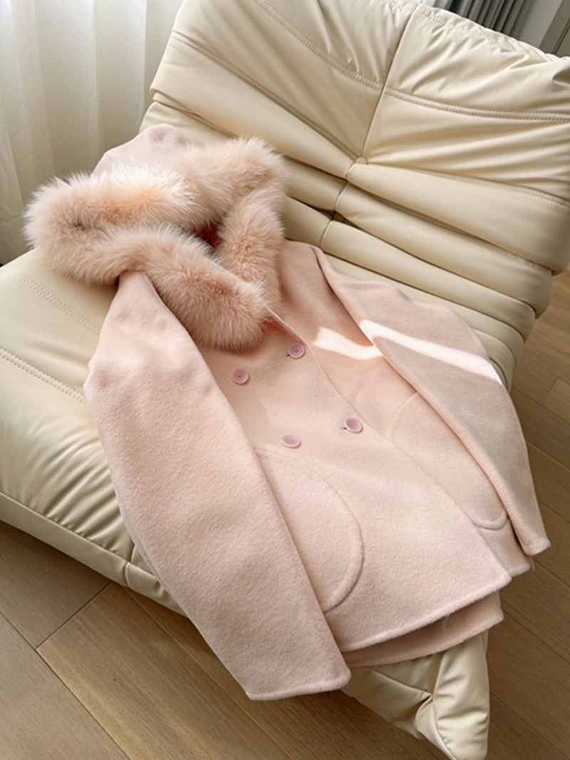 

Мягкое шерстяное пальто Ele Soft: омолаживающий эффект, элегантный стиль, длинный рукав, из чистой шерсти, для повседневной носки, зимнее пальто.