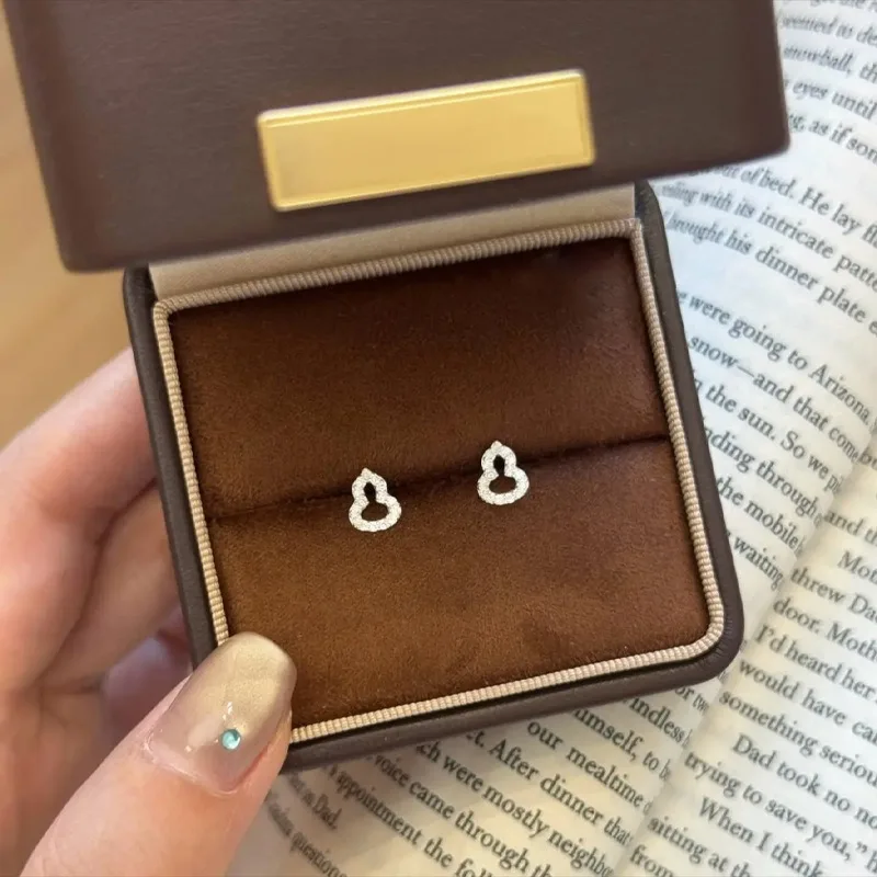 

S999 Silver Needle - Chinese Style - Fu Lu Stud Earrings - Jewelry Gift, Available in Gift Box Packaging