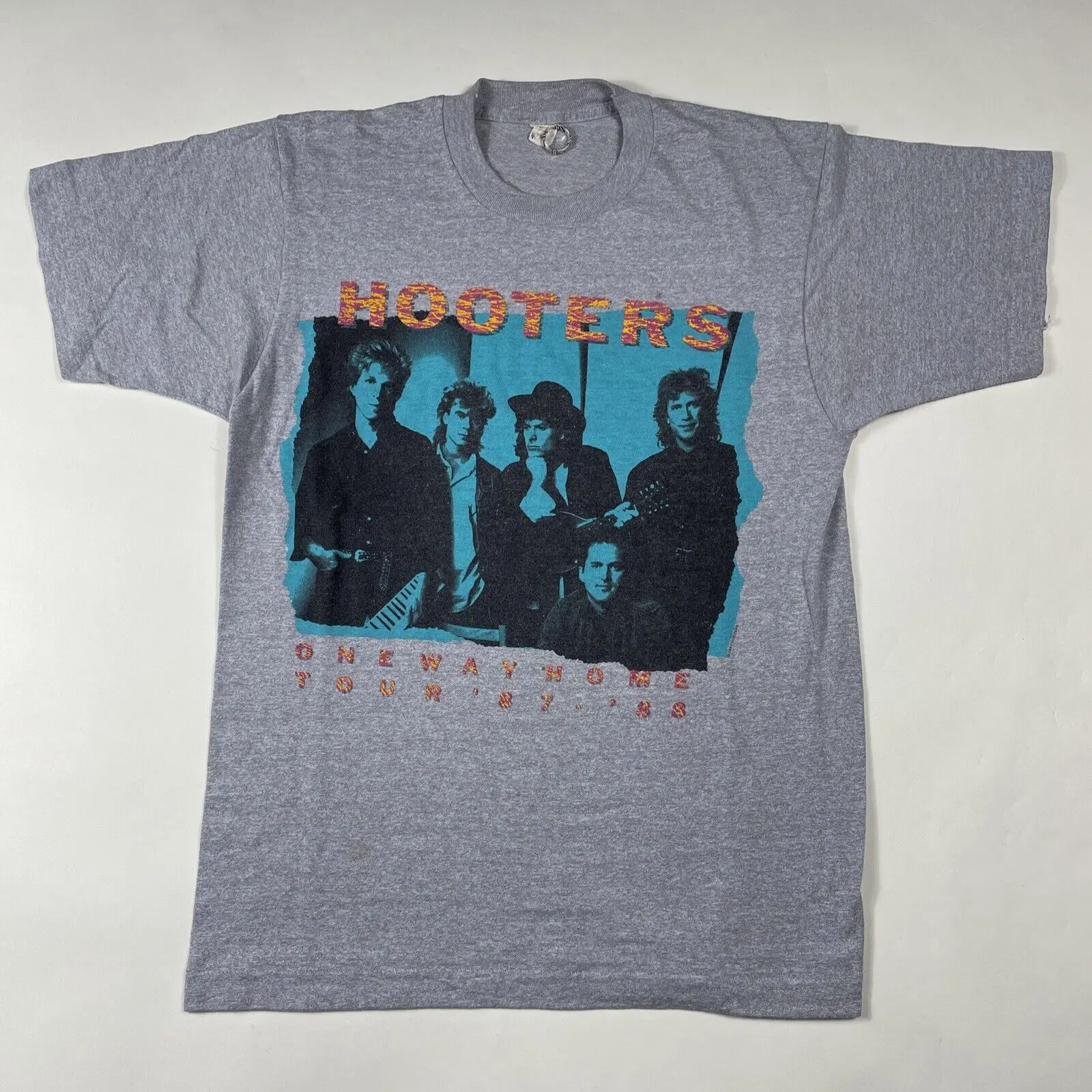 Vintage Hooters One Way Home 87 Äô 88 Tour T Shirt Gray Large