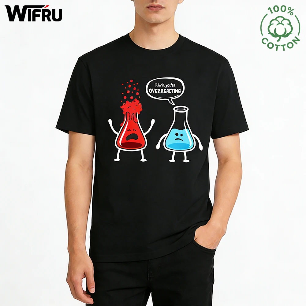 

Funny Chemistry Bottle 3D Printed T Shirt Cartoon Graphic Daily Outdoor Skin-friendly Pure Natural Cotton Tops Unisex Causal Tee