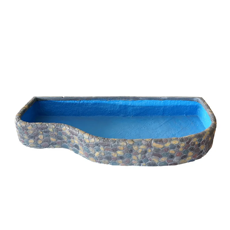 Floor-to-Ceiling Resin Fish Pond Bonsai Ornament Creative Running Water Feature for Balcony Office Indoor Custom Courtyard Decor
