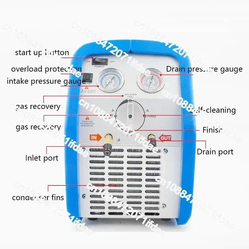 Air-conditioning refrigerator refrigerant automatic recovery machine double-cylinder refrigerant pumping fluorine refrigerator