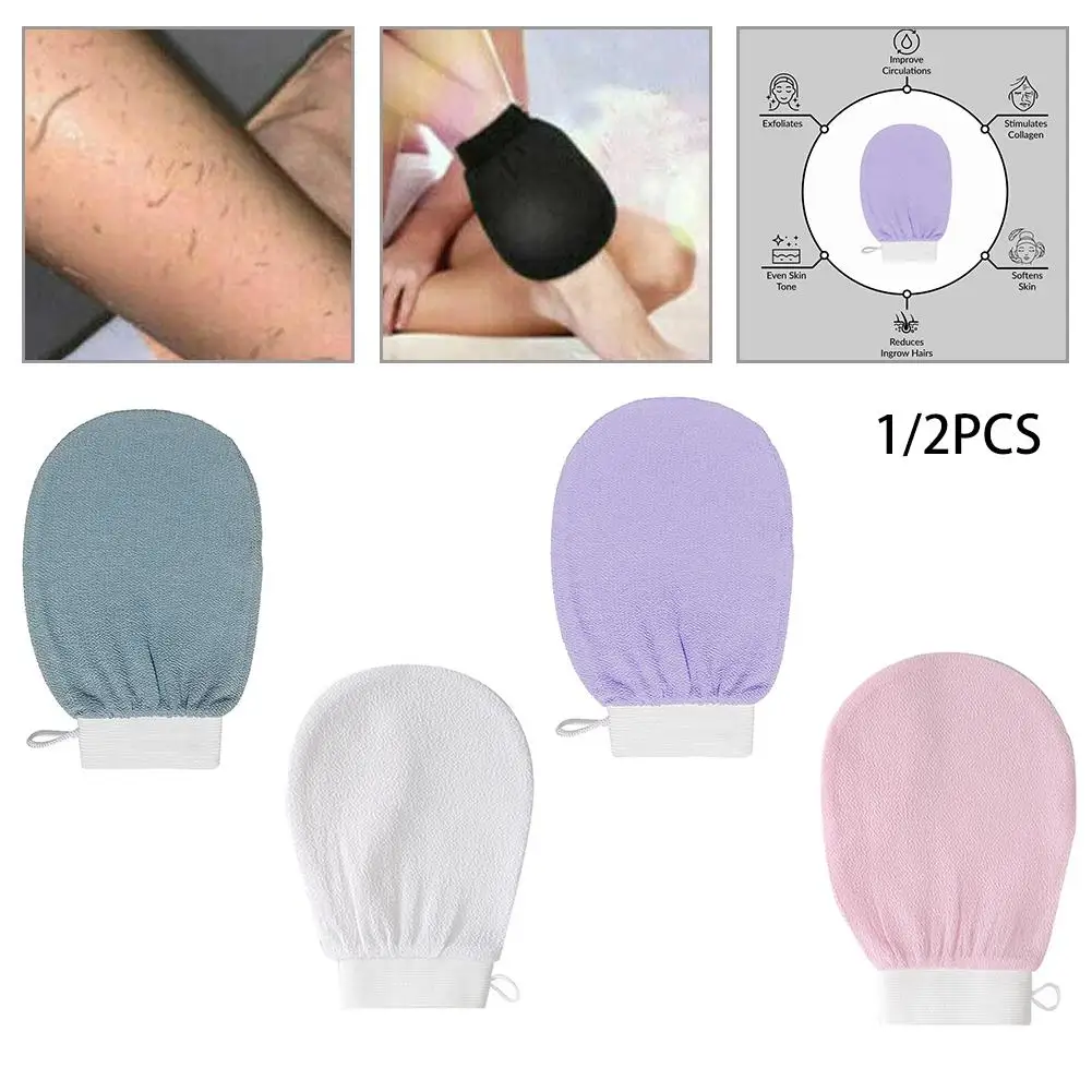 Skin Cells Toxins And Impurities Removing Dead Bath Glove Exfoliating Gloves Bath Scrub Degradable Rayon Exfoliating Glove/Mitt