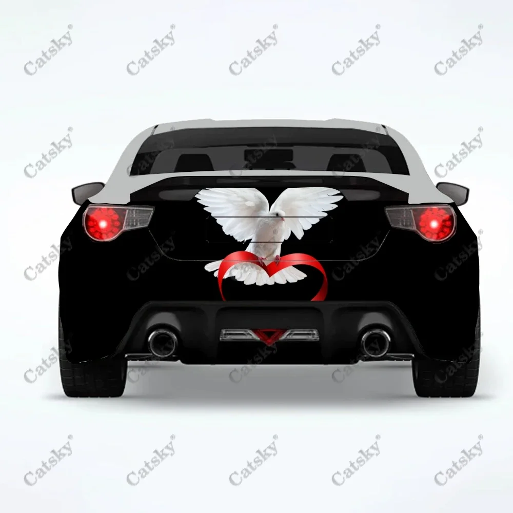 ملصقات سيارة على شكل حيوان الحمام، لوحة تعديل الذيل الخلفي للشاحنة مناسبة لملصقات ملحقات تعبئة آلام الشاحنة