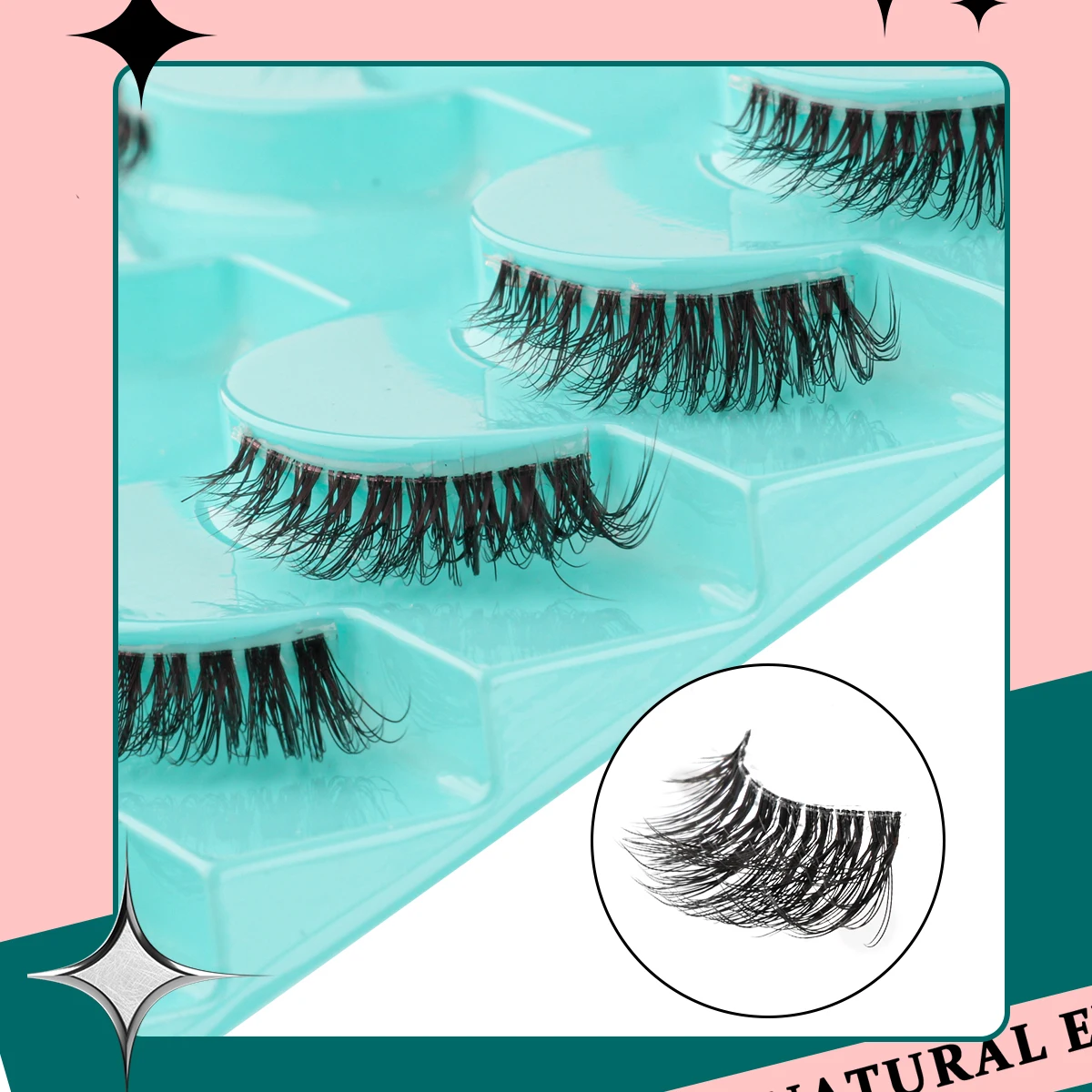 Half False Eyelashes 3/6/8/9/10 Pairs Fluffy 3D Mink Lashes Natural Mink Eyelash Extension Makeup Cílios Volume Cat Eye Lashes