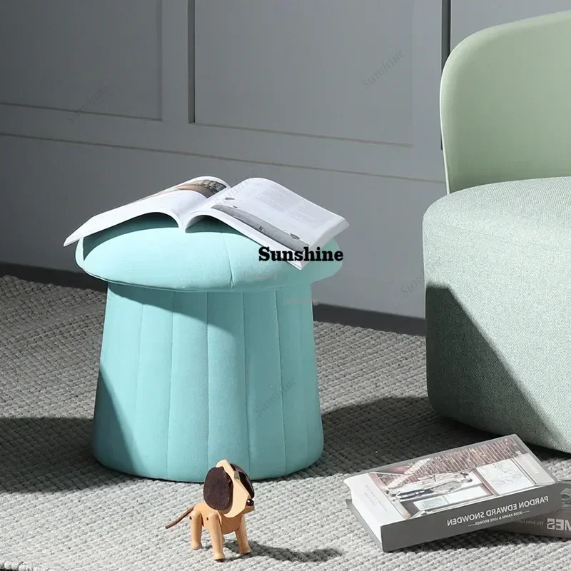 

Modern Furniture Home Sofa Stool Creative Door Shoe Stools Living Room Small Cushion Clothing Store Luxury Fabric StoolY