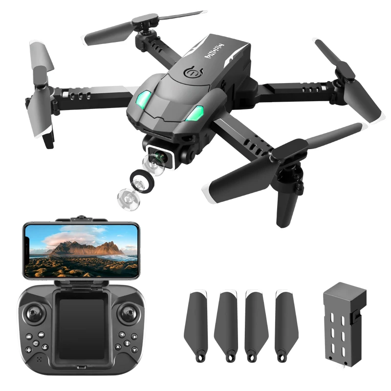 2023 New Mini S128 Drone 4K HD Camera Three-side Obstacle Avoidance Professional Mini Drone Quadcopter Foldable Kids Drone Toy