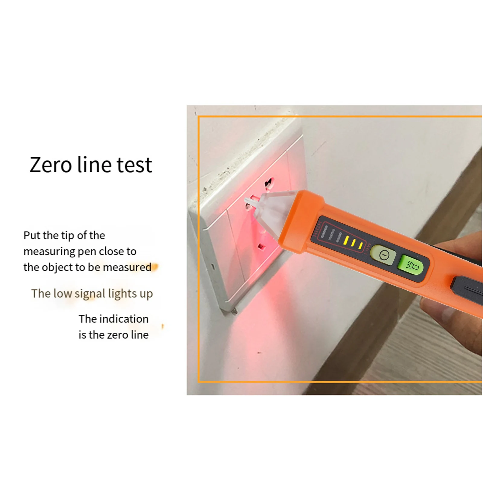 

Non Contact Induction Pen Detection Point Non Contact Voltage Test Pen Flashlight Sound And Light Alarm Auto Power Off