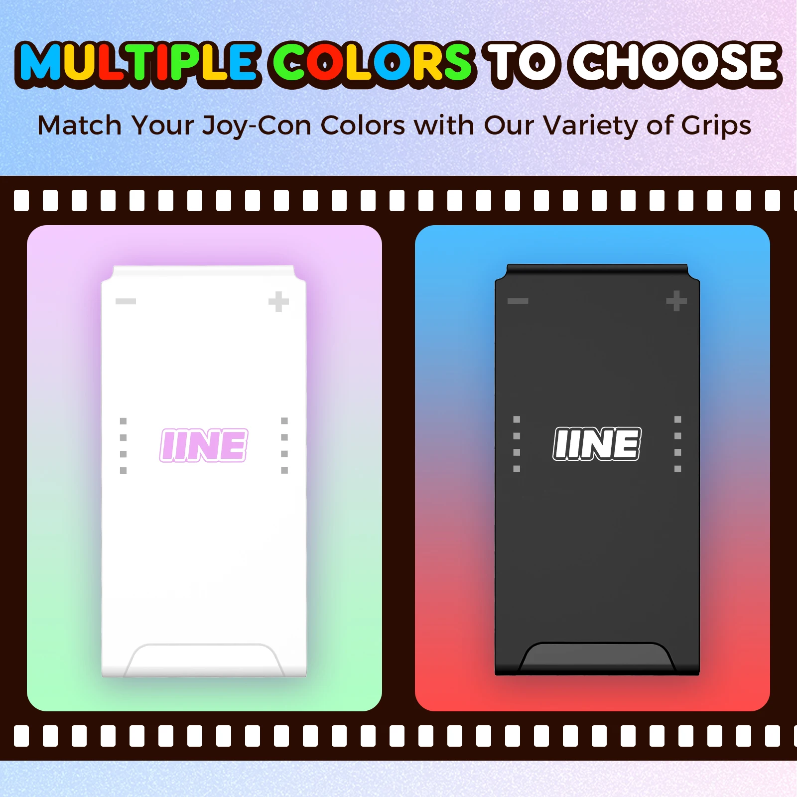IINE-empuñadura para juegos sin función de carga, agarre pequeño y portátil Compatible con Nintendo Switch Joycon para IINE Joypad