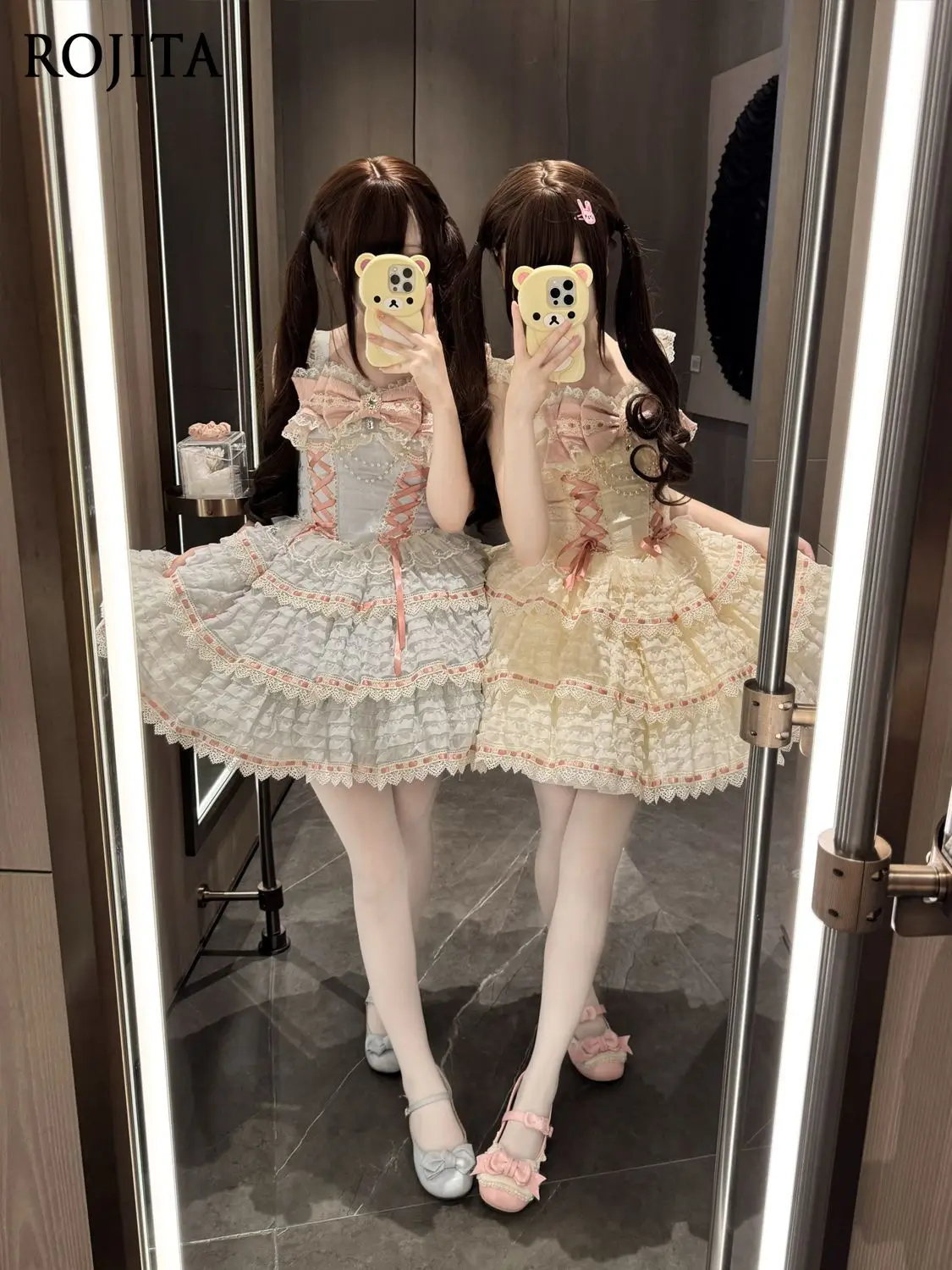 

Japanese Style Original Design Sleeveless Lolita Dress Apricot JSK Strap Dress for Women Summer Black Lolita Dress