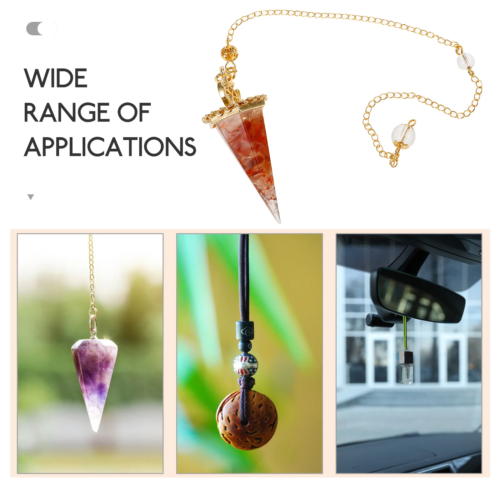 

Spiritual Pendant Car Agate Ornament Ornaments Decoration Mirror Hanging Accessories