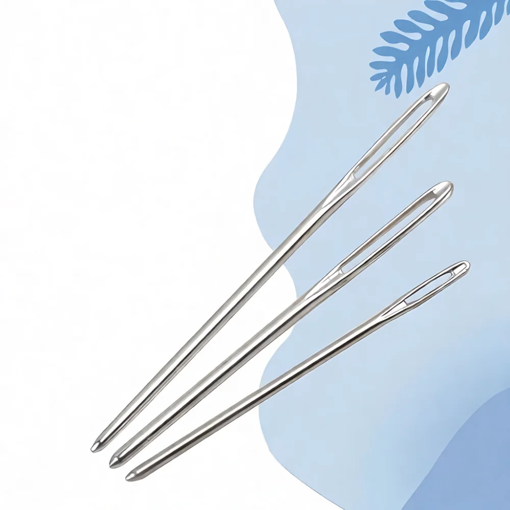 Large Eye Stitching Needles Set Blunt Tip Tapestry Knitting Sewing Tools For Yarn Ribbon Embroidery DIY Crafting