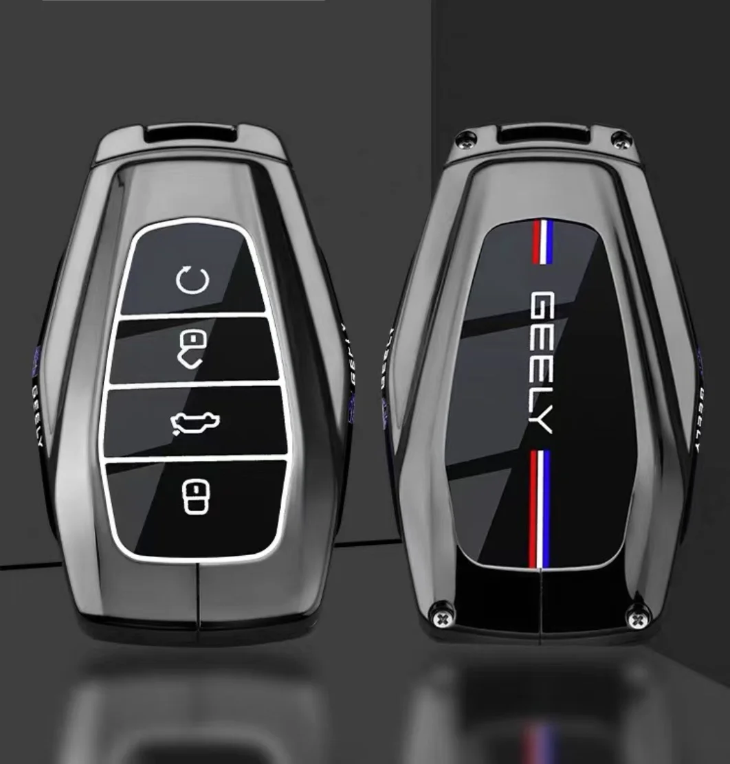 Auto Zink-legierung TPU Schlüssel Fall Halter Abdeckung Für Geely Coolray Monjaro Okavango Atlas Tugella Emgrand GT S Proton X50 X70 X6 X7 – Detail 2