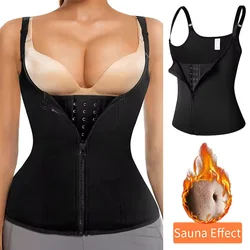 Women Steel Boned Body Shaper Waist Trainer Slimming Sheath Tummy Shaping Shapewear Workout Vest Underbust Cincher Corset Top