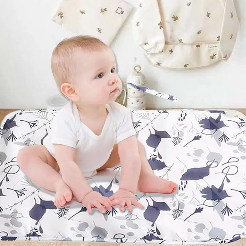 Portable  Baby Reusable Mattress Waterproof Diapering Changing Pads Cotton Washable Newborn Mattress Baby Changing Mat