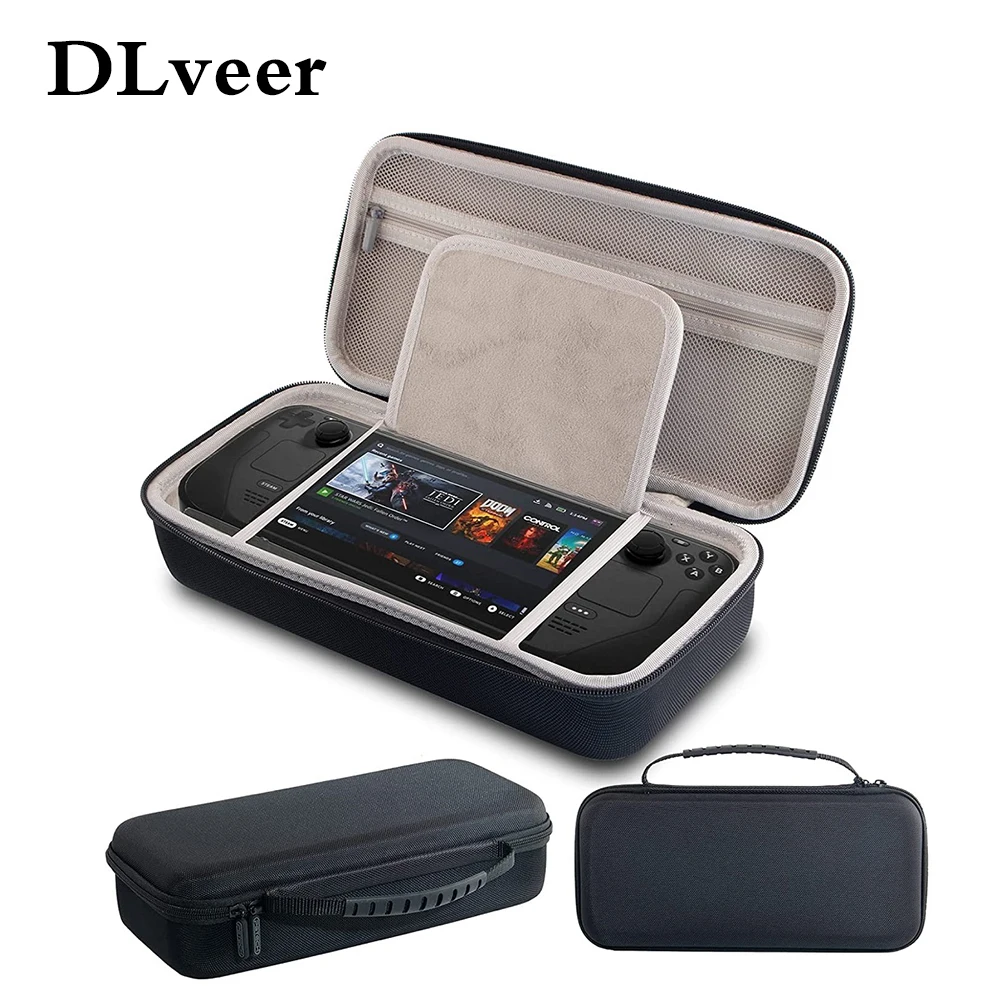 For Valve Steam Deck Game Console Portable Handheld shockproof Travel Protect Handbag TF Card Earphone Accommodate Storage Bag