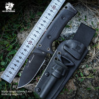 HX OUTDOORS Military Tactical Fixed Blade Knife g10 Handle D2 Blade Outdoor Survival Hunting Combat Knives Army EDC Tool