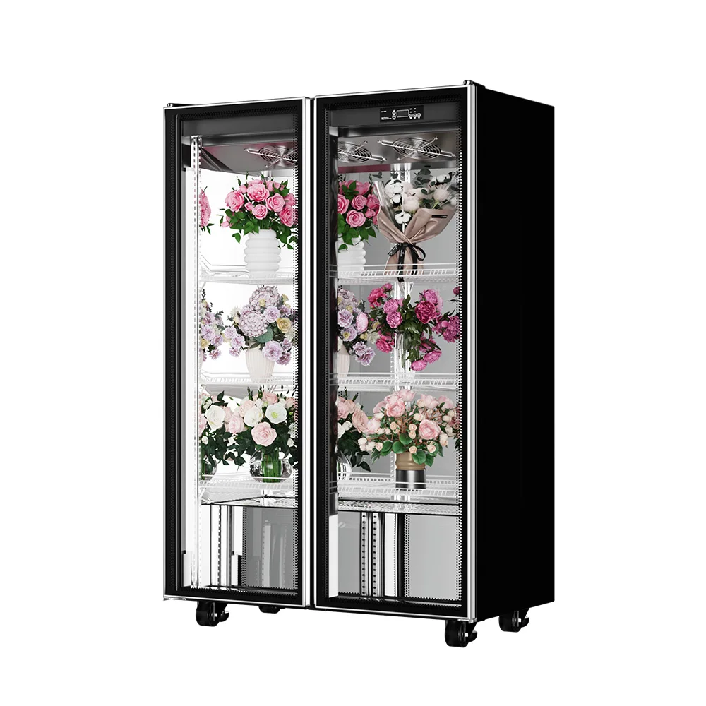High Quality Commercial Refrigerator Floral Fridge Cooler Flowers Preservation Fresh Refrigerated Display Cabinet
