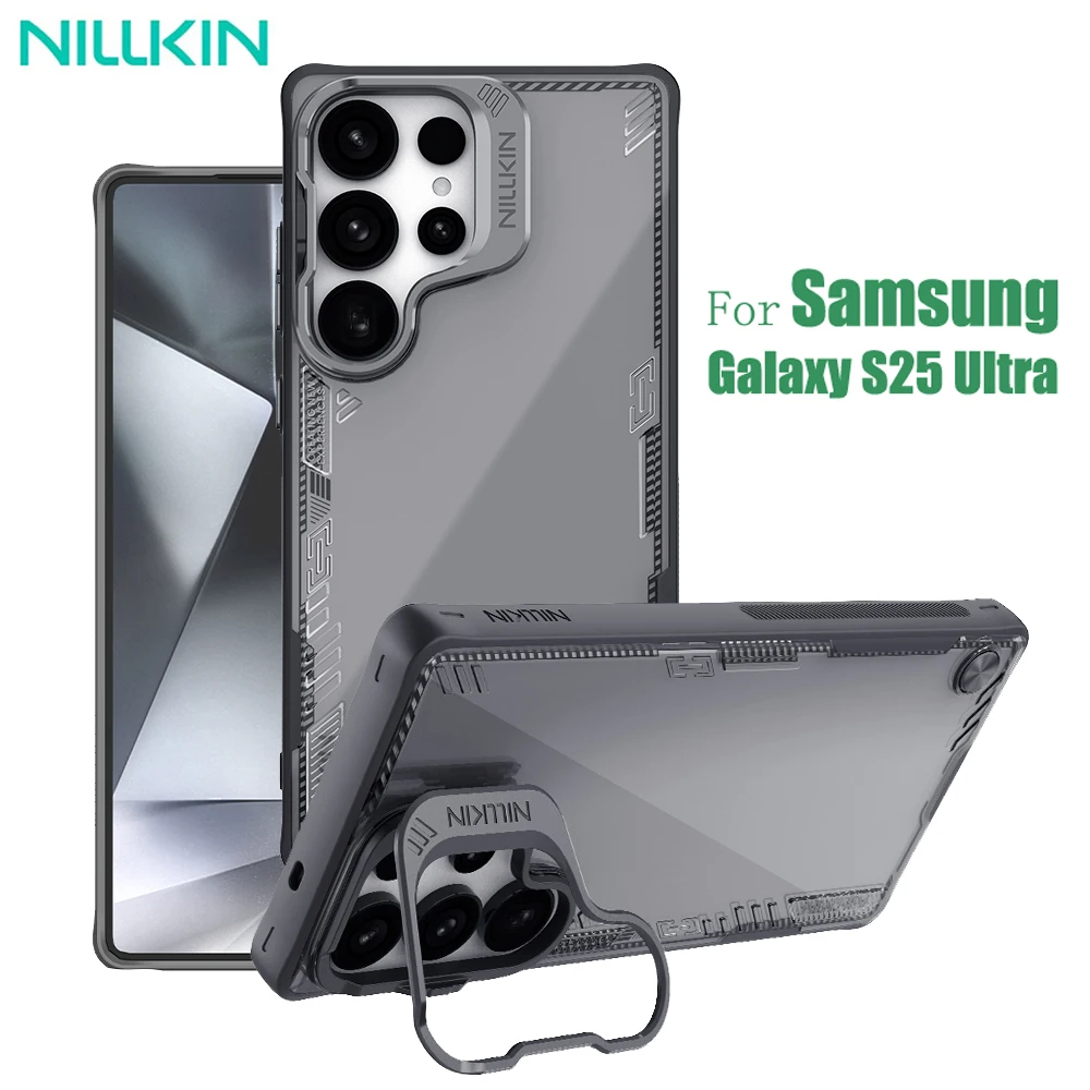 For Samsung Galaxy S25 Ultra Case NILLKIN Iceblade Prop Transparent Eco-friendly Cover For Samsung S25Ultra With Camera Holder