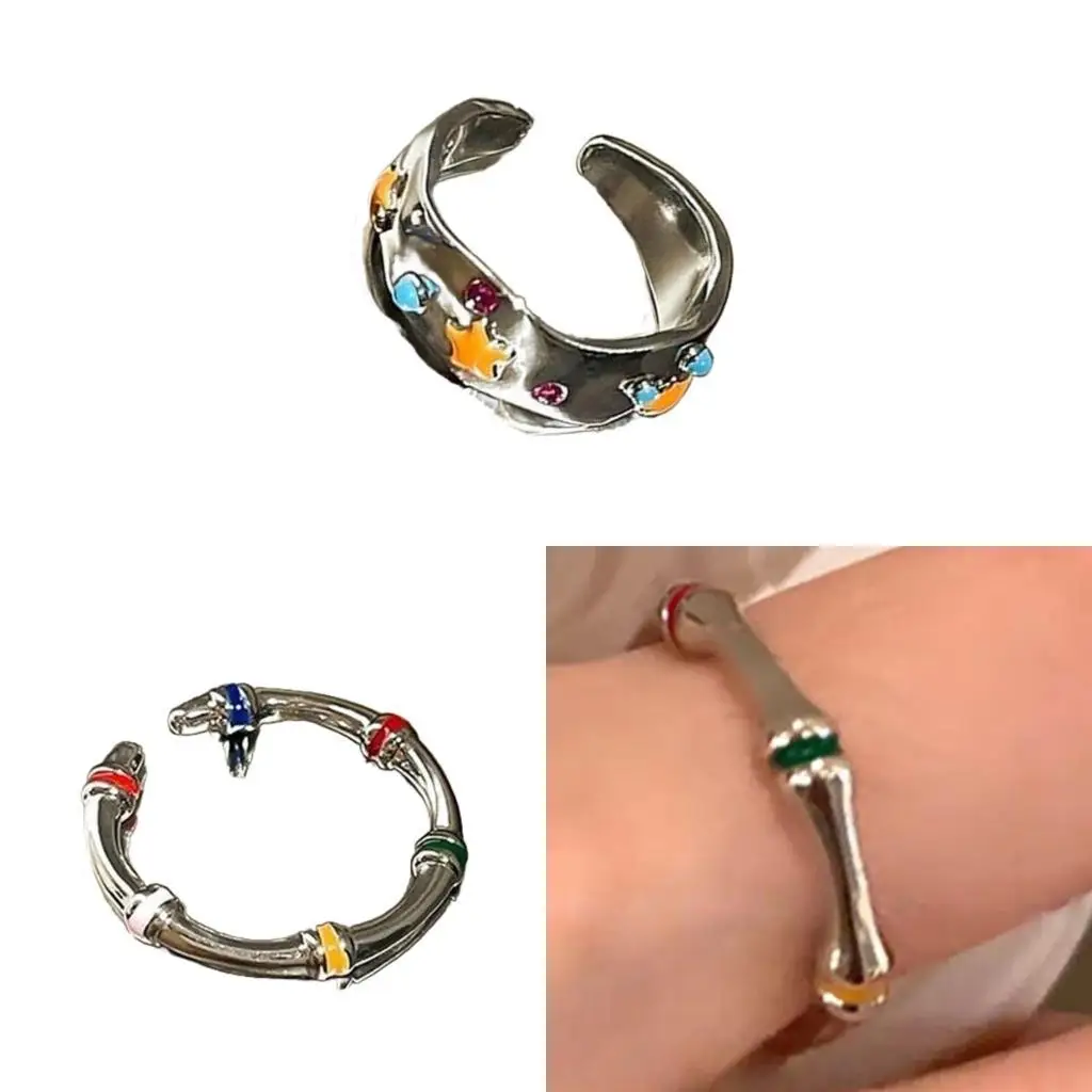 195C Geometric Flower Rings Alloy Texture Suitable for Wedding and Parties Wear