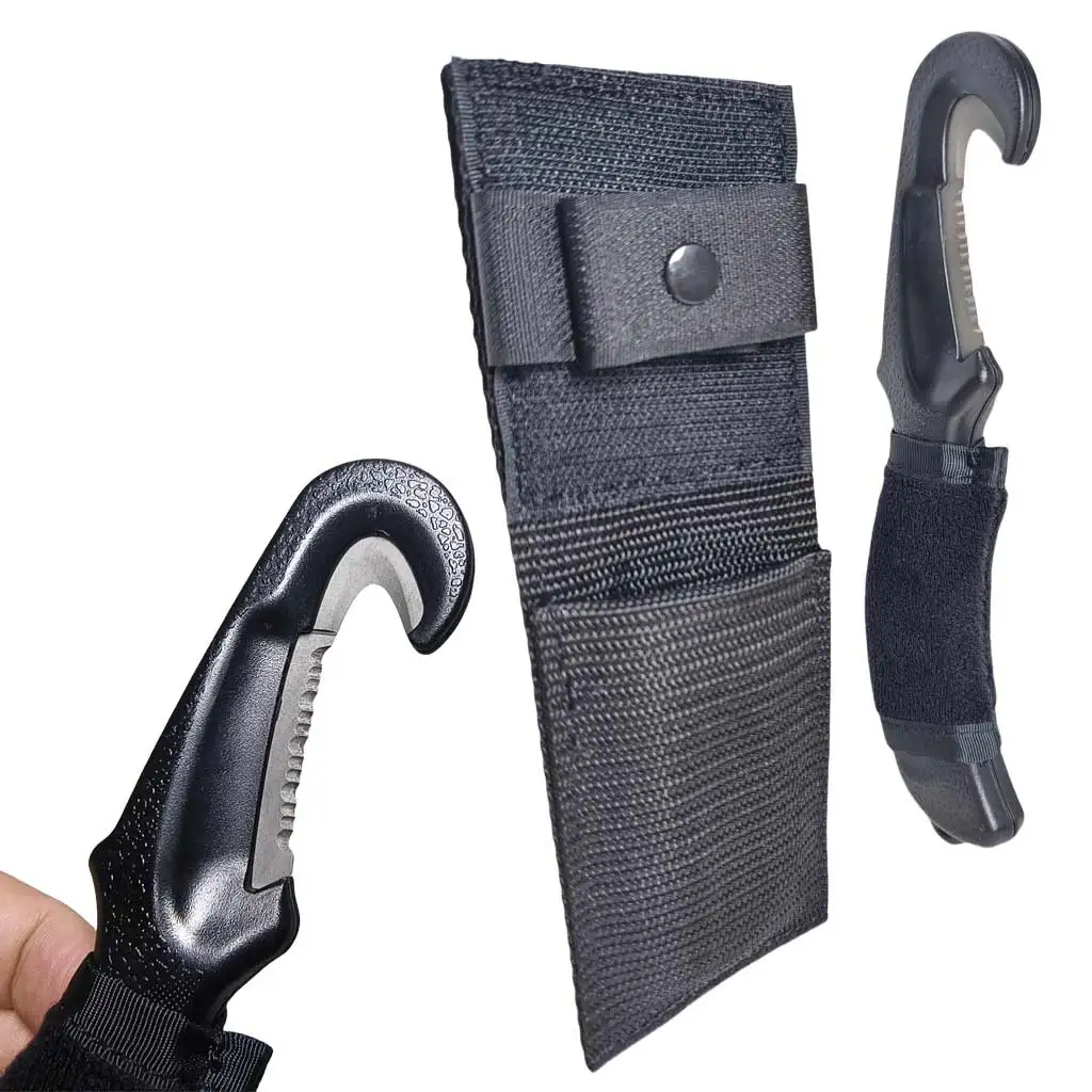 professional-scuba-diving-snorkeling-titanium-line-cutter-underwater-dive-spearfishing-knife-cable-rope-cutter-with-case