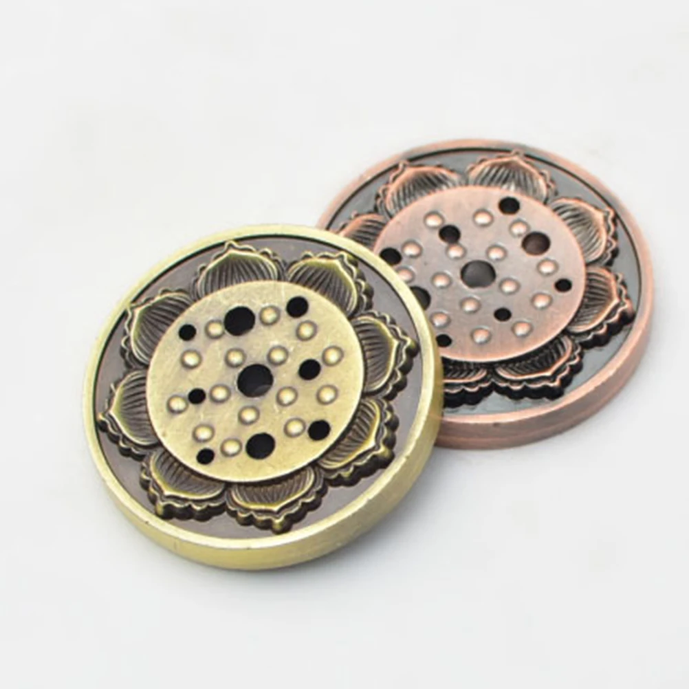 

3 .5x1cm Incense Sticks Holder Burner Plate Alloy Japanese-style Dish Tray Metal