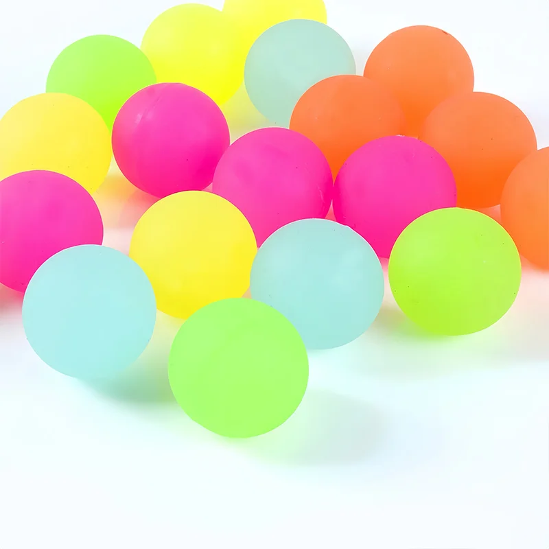 5–20 Stück im Dunkeln leuchtende Hüpfball, Gummi-Hochsprungbälle, Spielzeug für Kinder, Geburtstagsgeschenk, Geschenk, Valentinstag, Goodies, Taschenfüller