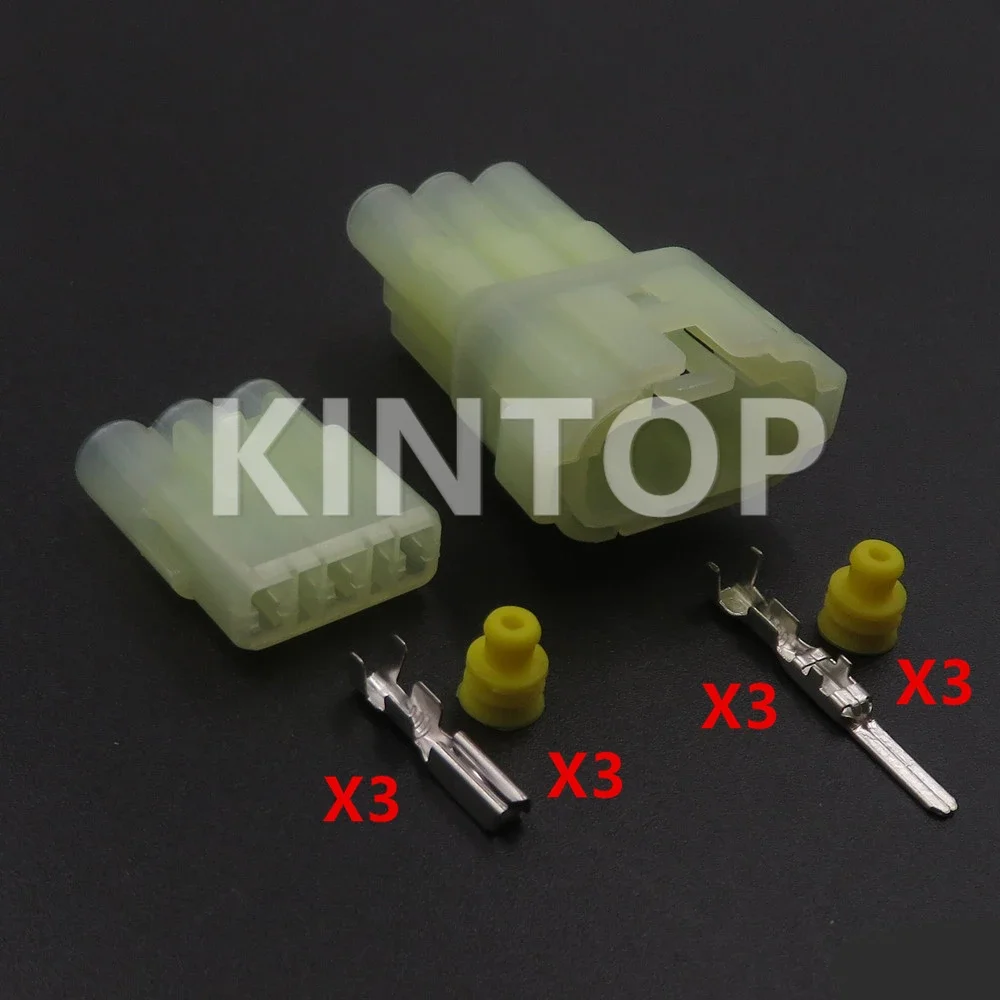 1 Set 3 Pins AC Assembly Car Electric Jet Locomotive Plug 6180-3451 6187-3801Auto Oil Pump Wiring Male Female Socket With Wires - Detail 1