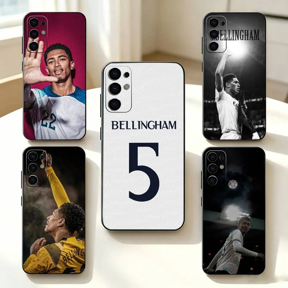Football J-Jude B-Bellingham   Phone Case For Samsung S25,S24,S21,S22,S23,S30,Ultra,S20,Plus,Fe,Lite,Note,10,Black Cover