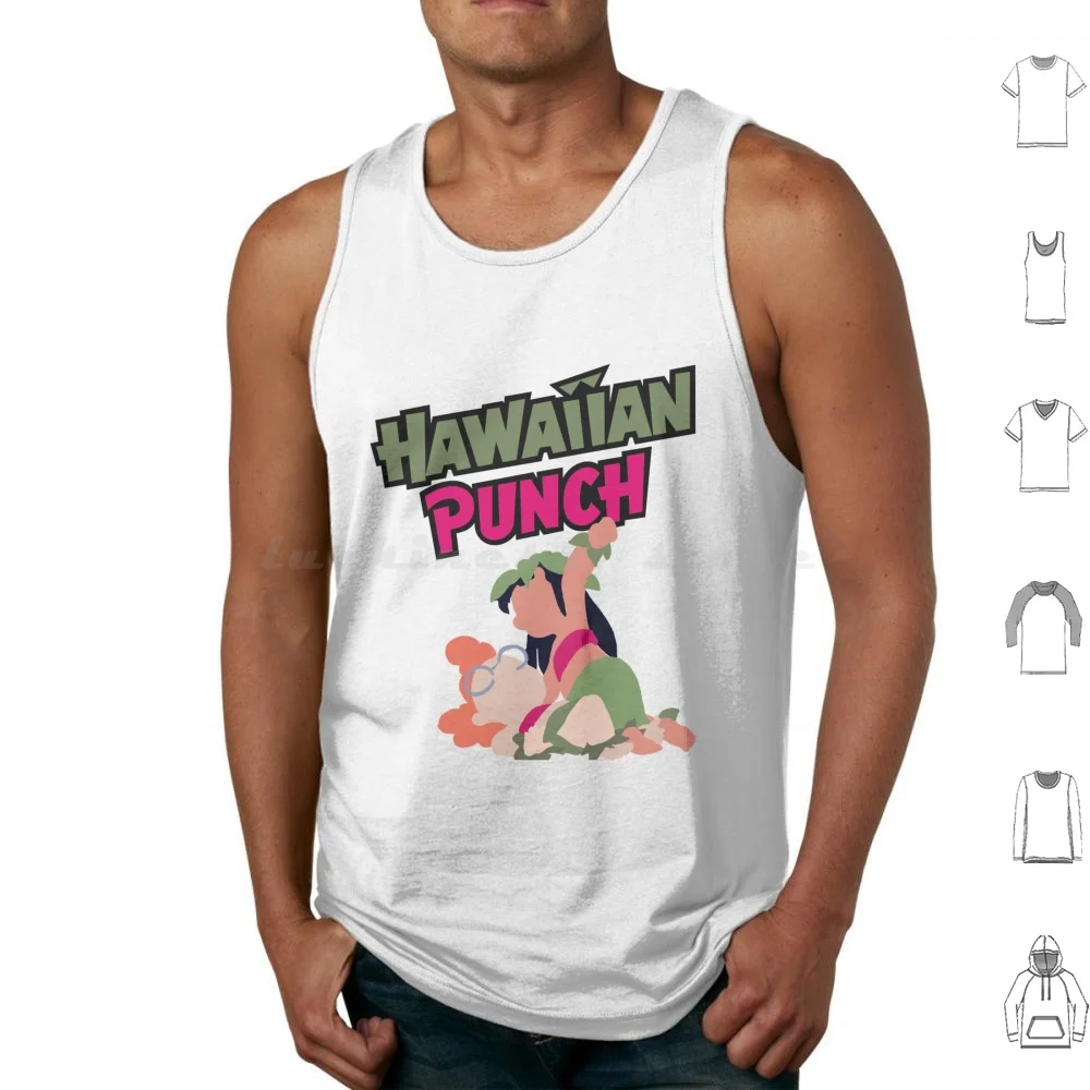 Camisetas con estampado de Lilo y Stitch, estilo Hawaiano, para decoración del hogar, camisetas sin mangas Heckinfarout, de algodón, con dibujos animados de Lilo y Stitch.