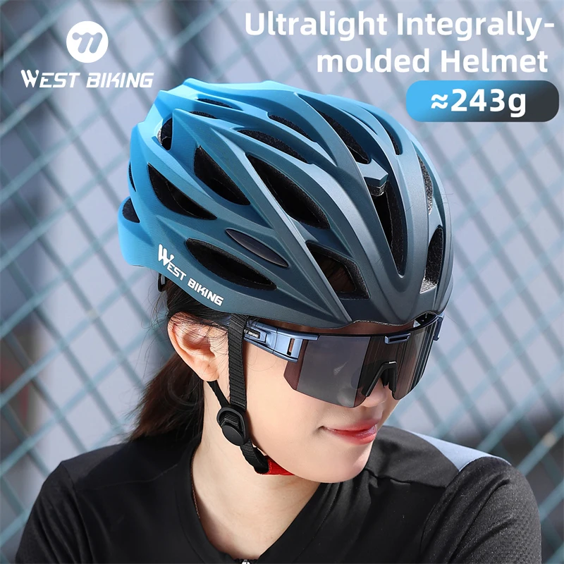 

WEST BIKING Bicycle Helmet Integrally-molded Road Mountain Bike Safety Ultralight Racing Outdoor MTB Riding Cycling Helmet