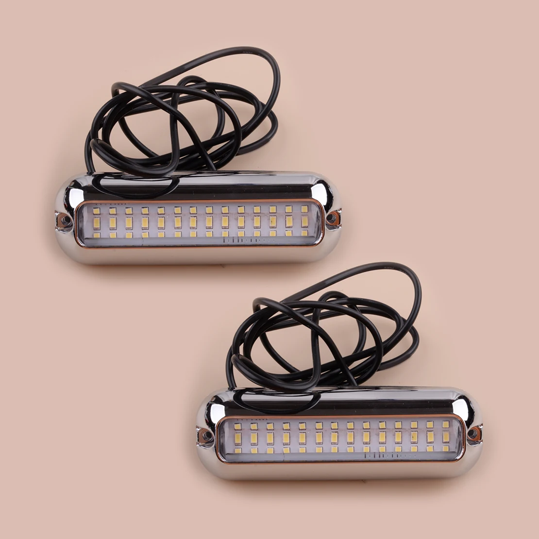 

2Pcs 42LED White Light Boat Marine Transom Pontoon Underwater Light Universal for Camper Trailer Yacht Mobile Homes Caravan RV