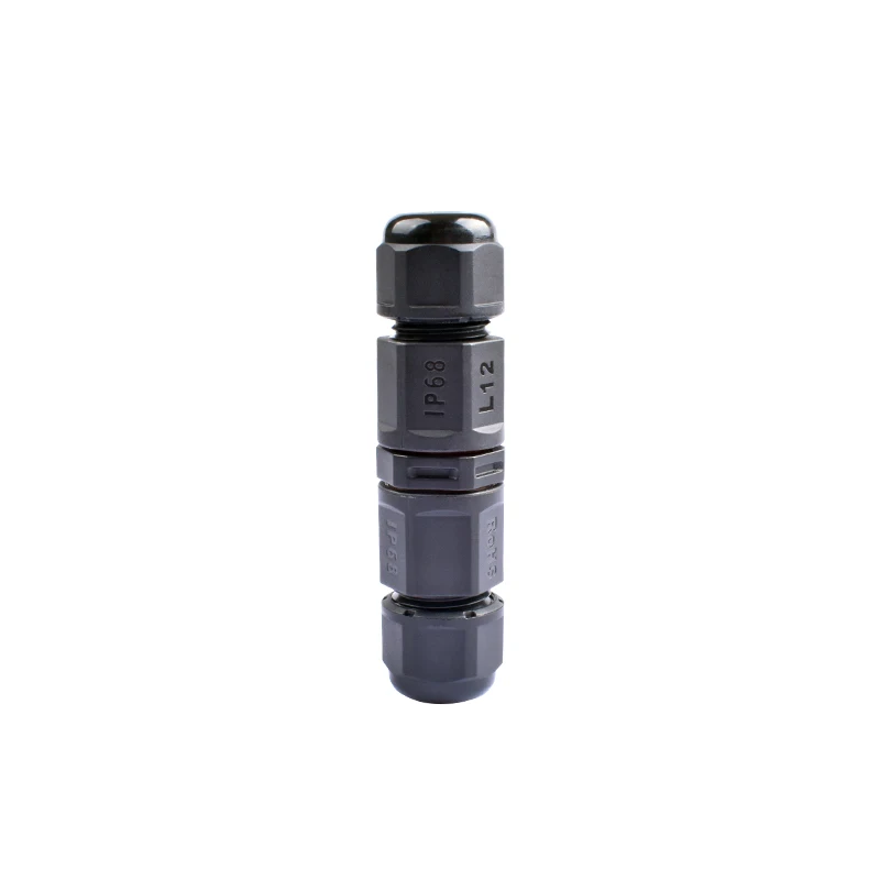 L12 IP68 Mini Outdoor Waterproof Cable Connector for Underground Wiring 2Pin Durable Electrical Terminal Adapter Wire Connecto