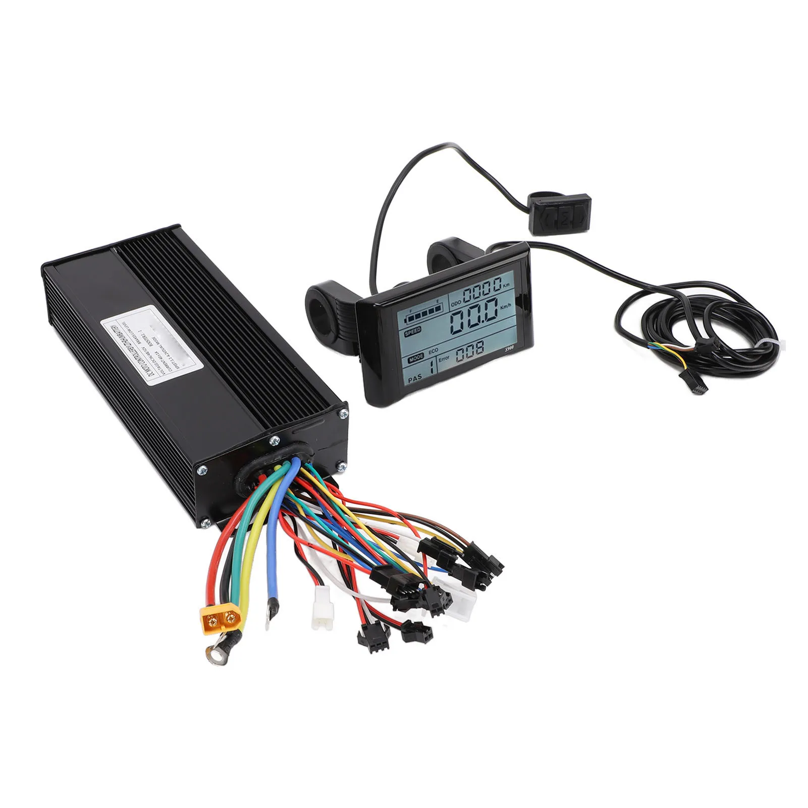 36V/48V/52V Electric Cycle Conversion Kit, 40A Sine Wave Brushless Controller, S900 LCD Display