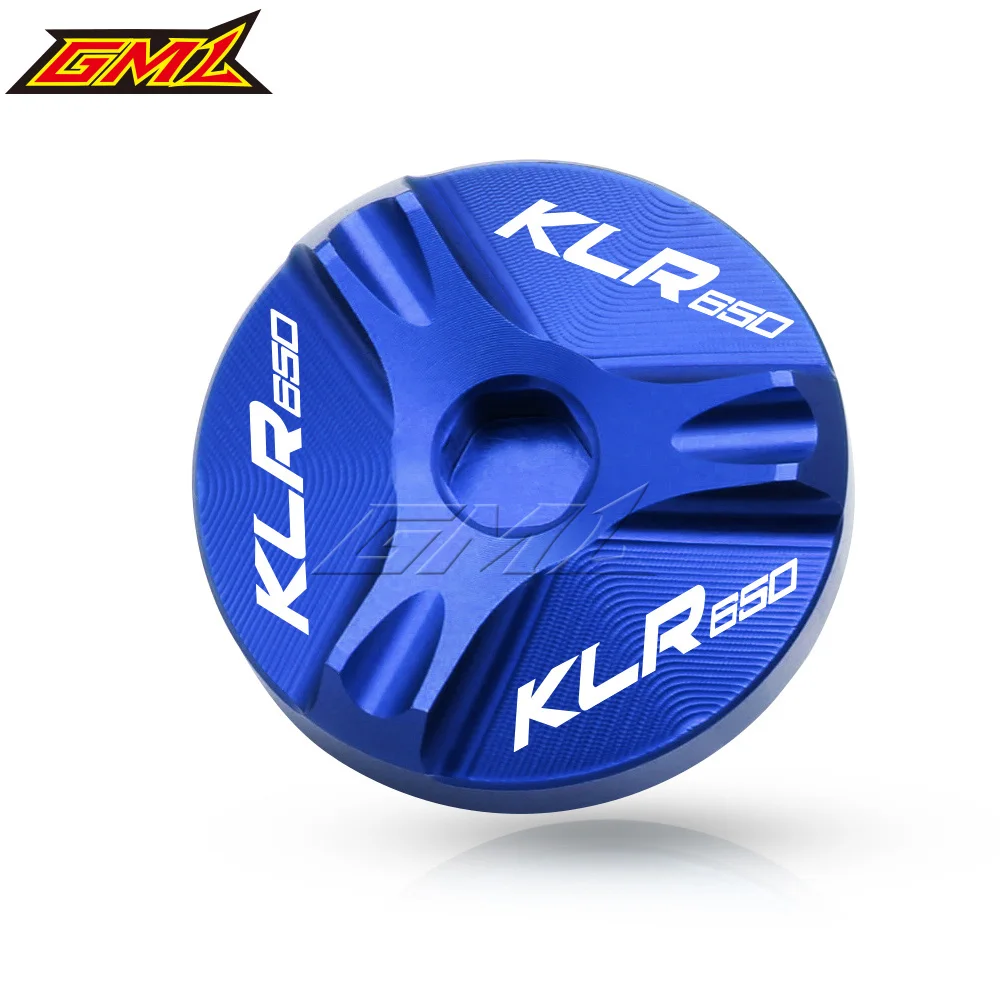 For Kawasaki KLR650 KLR 650 1984-2015 Motorcycle  Accessories Aluminum Engine Oil Drain Plug Sump Nut Cup Cover Oil Filler Cap