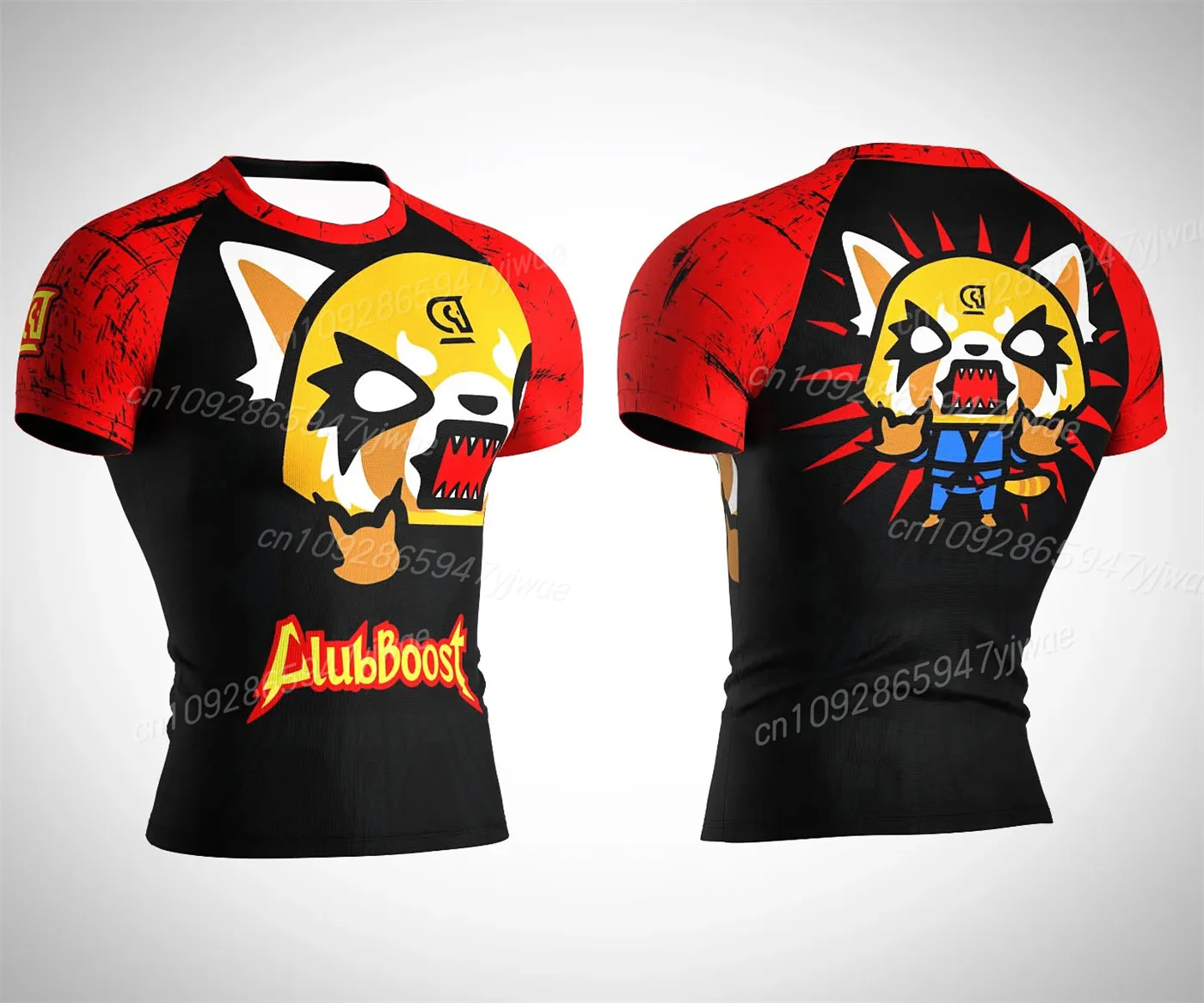 

2025 Kid's Free Combat Karate Training Jersey O-Neck Breathable Short Sleeve Adult's Warrior Ghost Cartoon Graphic T-shirt