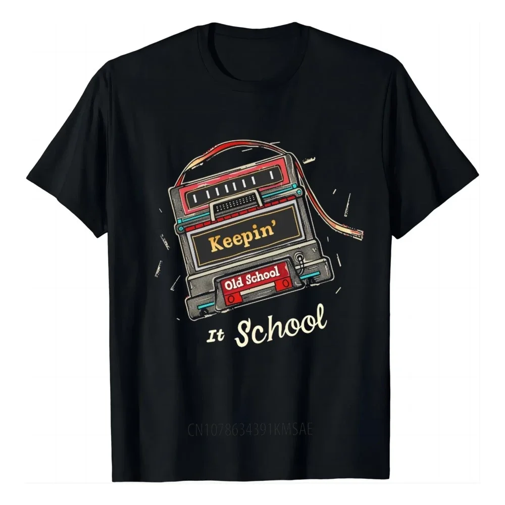 Old School Hip Hop 80s 90s Vintage Mixtape Cassette Tape T-Shirt  Top  Shirts for Women  Camisetas