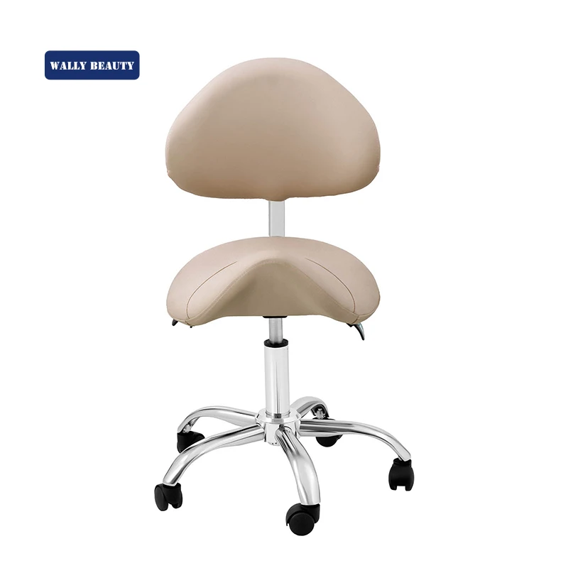 Nail Spa Salon Pedicure Manicure Technician Massage Master Stool with Backrest